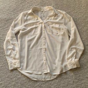 NWT Maurices Soft White Button Down Blouse